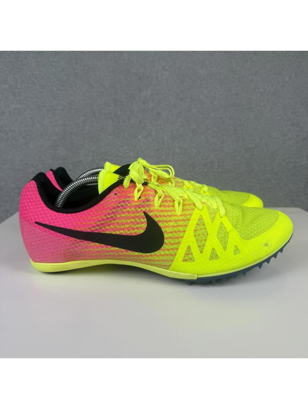 Men's Nike Zoom Rival M Multi-Use Track Shoes Neon Pink Yellow Size 12.5